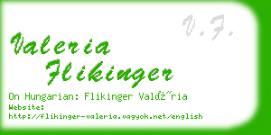 valeria flikinger business card
